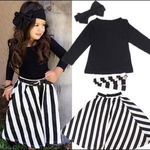 HOST PIC NWT GIRLS 4pc long skirt set